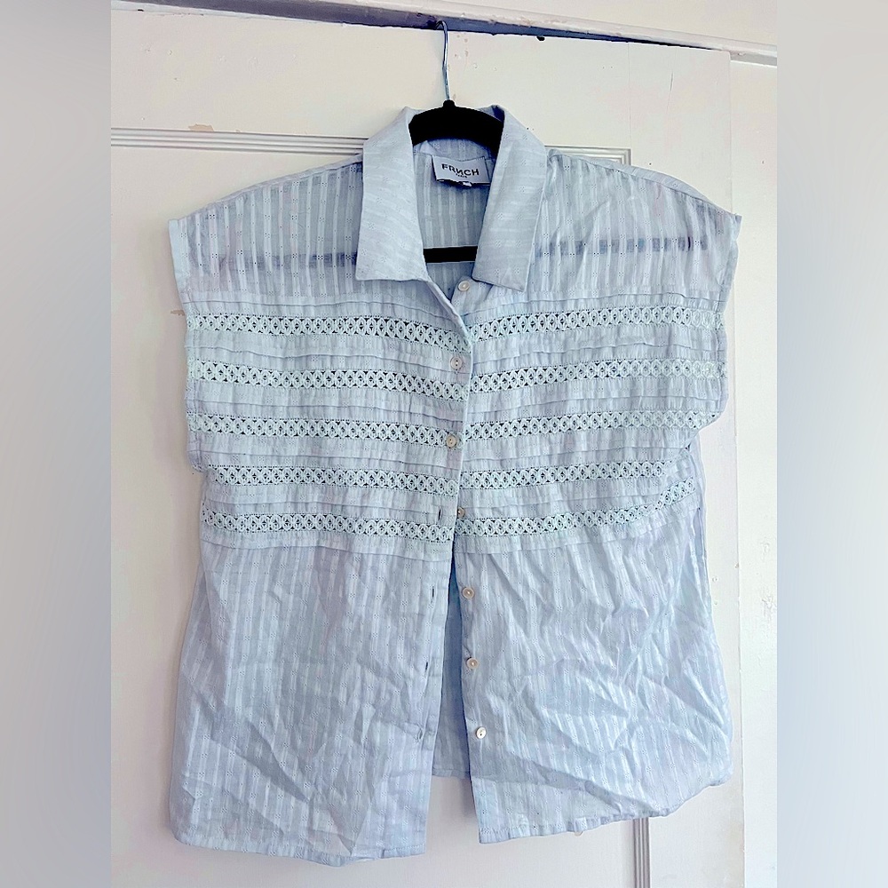 FRNCH Collared Blouse, NWOT